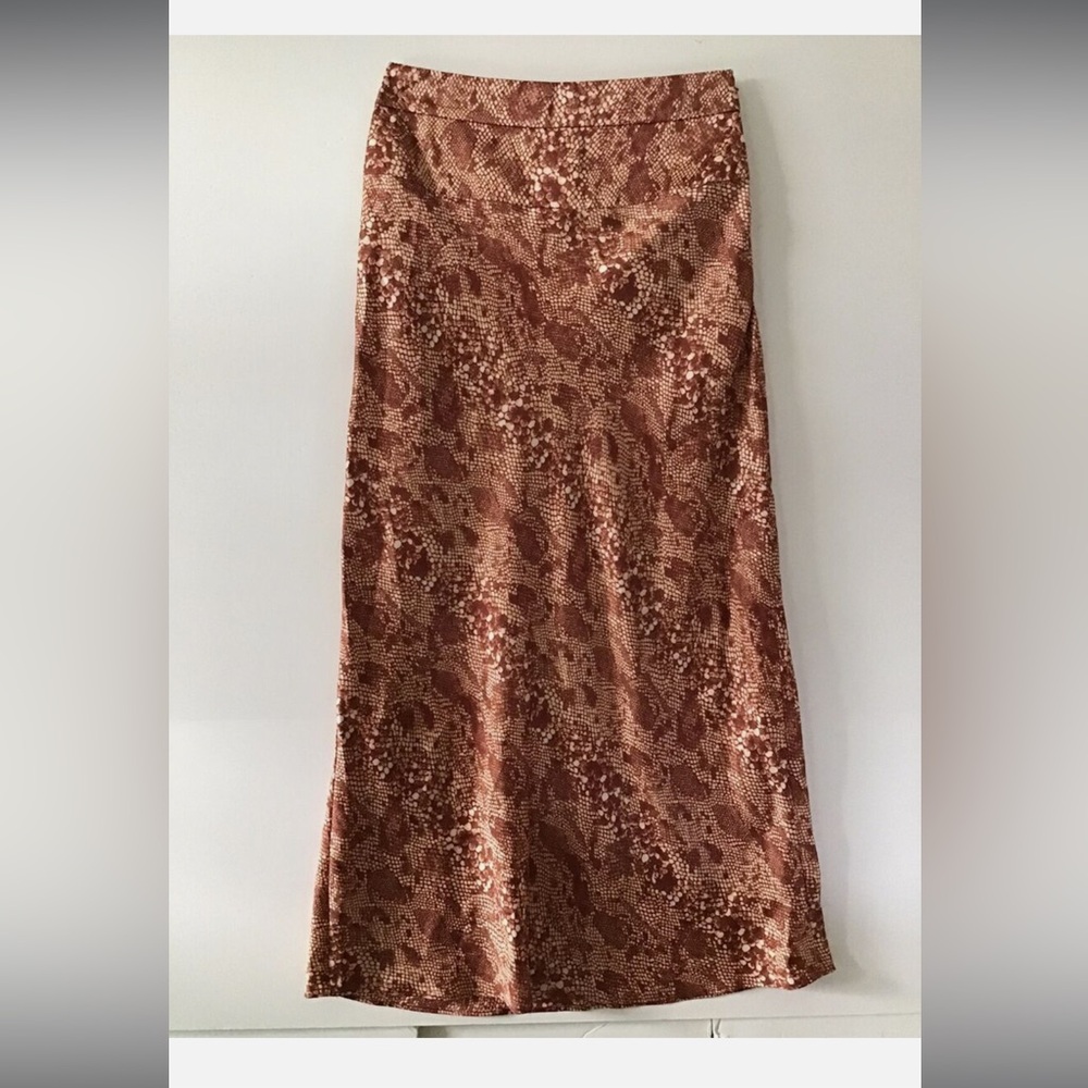 Free People Normani Snake Print Skirt - image 1
